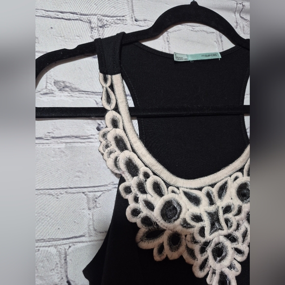 Maurices Dress Women's Small Black Sleeveless Tiered With Crochet Neckline #256 - Picture 4 of 10